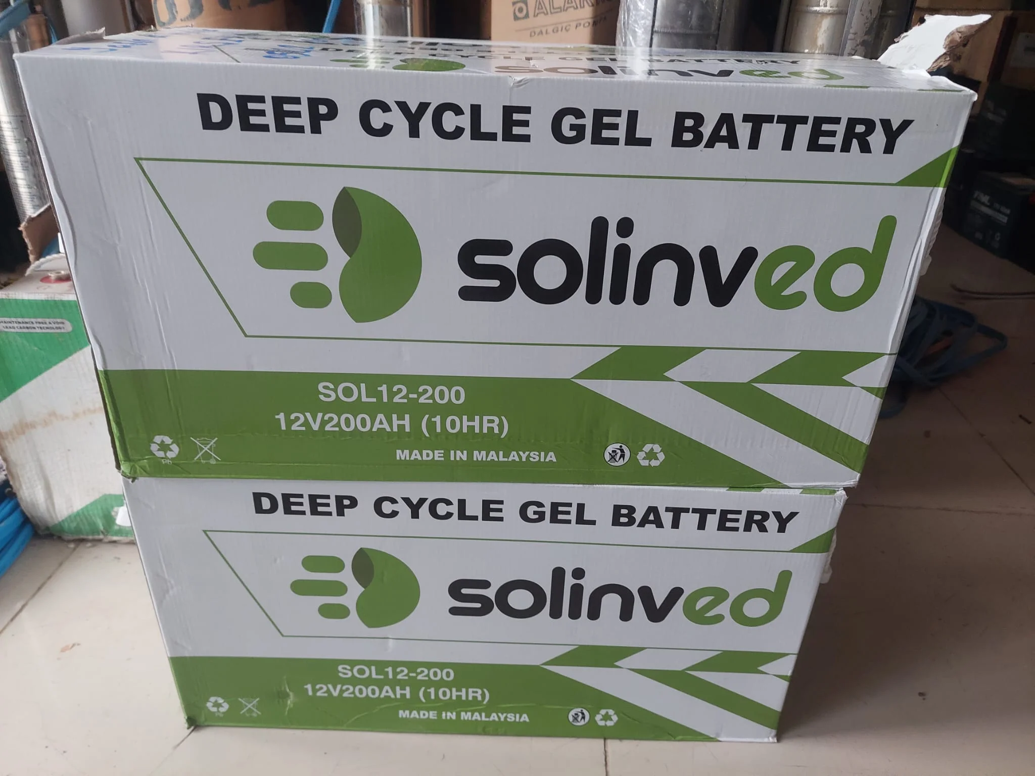Solinved SOL12-200 12V 200Ah Deep Cycle Jel Akü